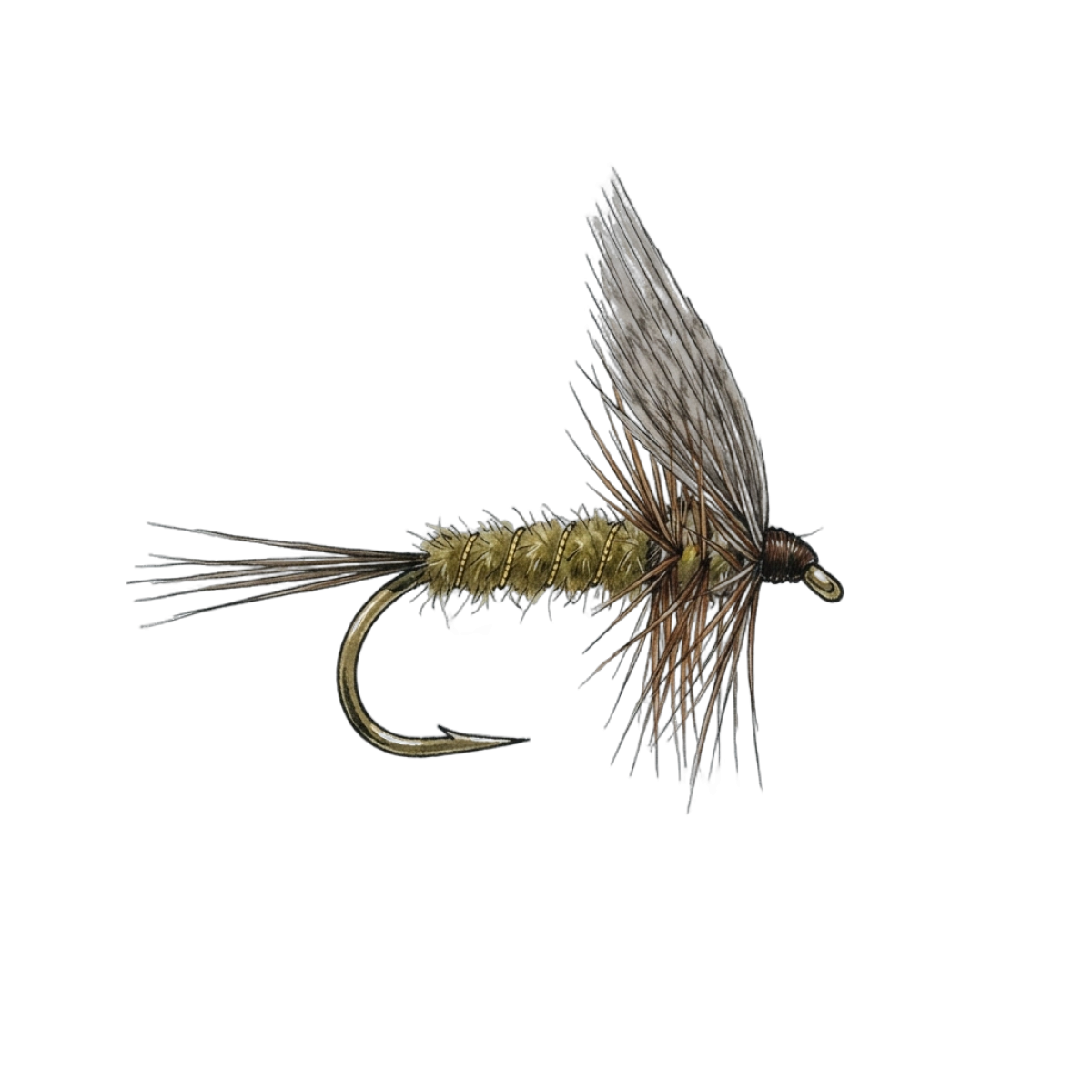 Dry fly fishing lure