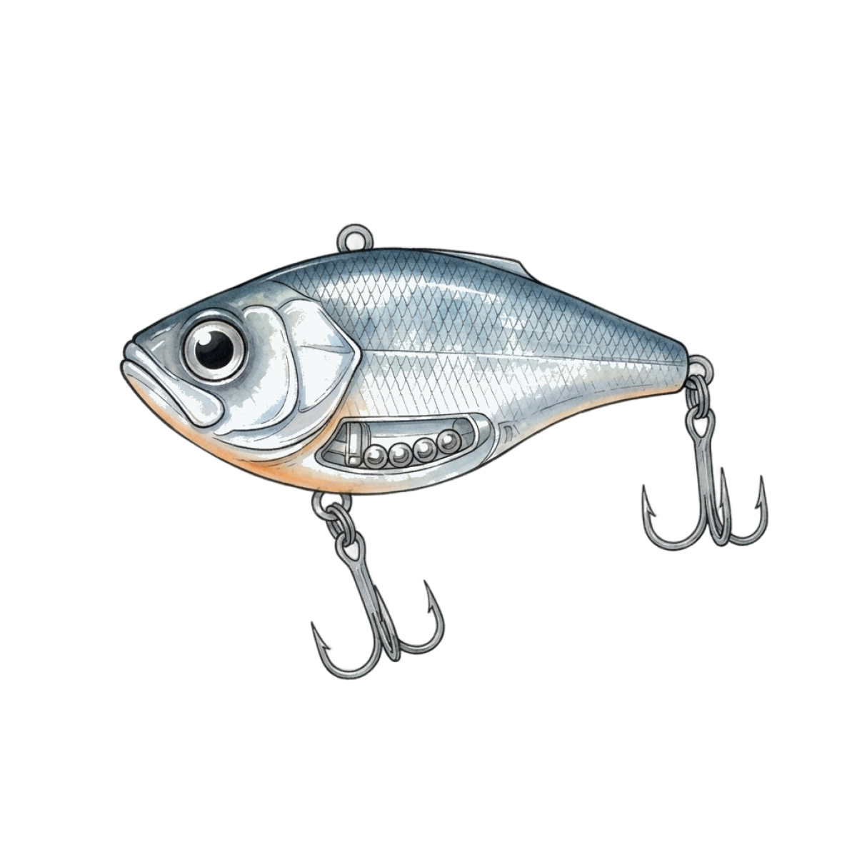 Lipless crankbait fishing lure