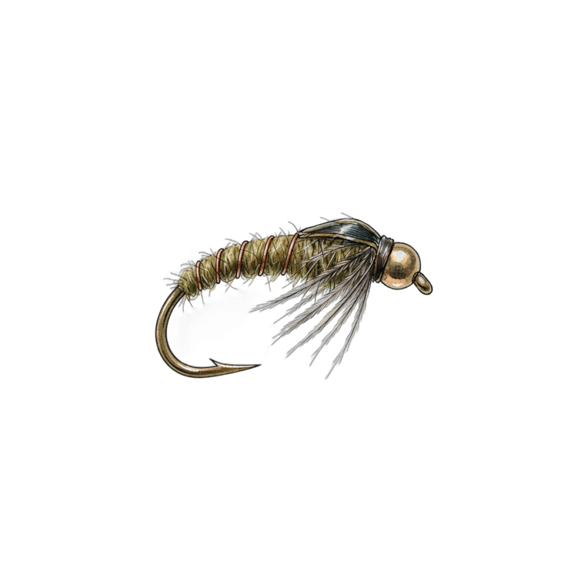 Nymph fishing lure