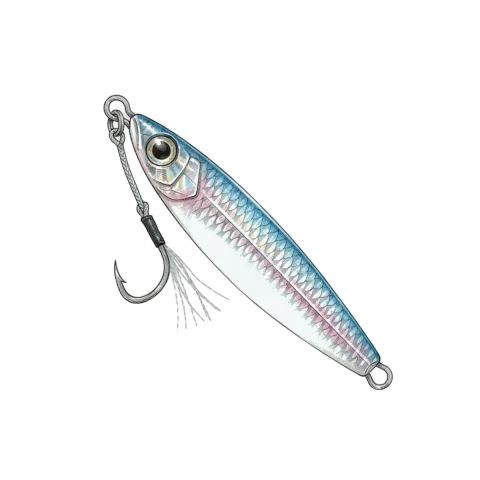 Slow pitch jig fishing lure