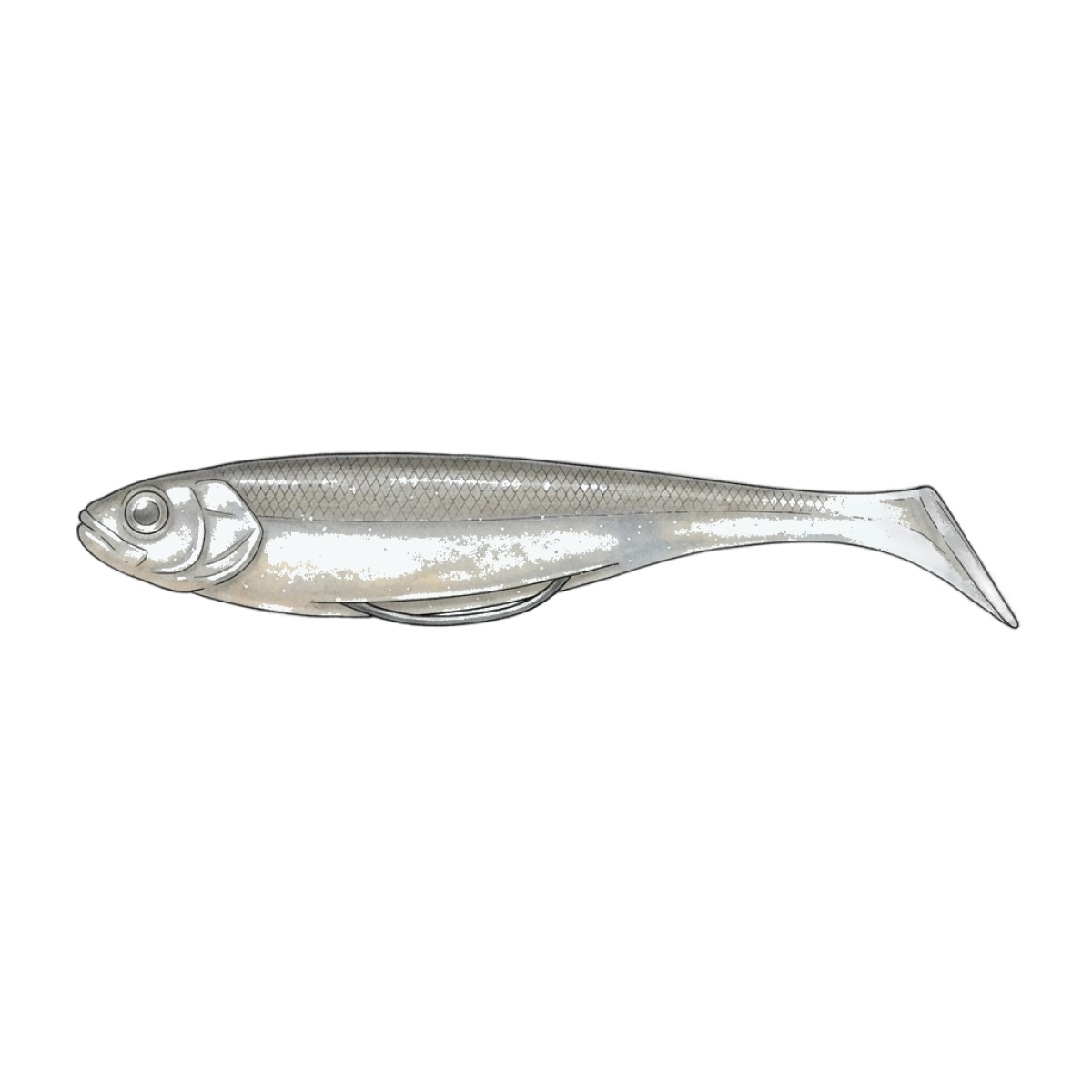 Soft jerkbait fishing lure