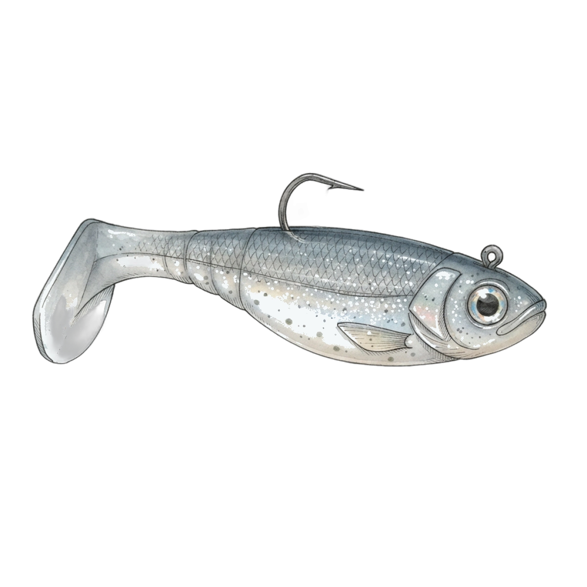 Paddle tail fishing lure