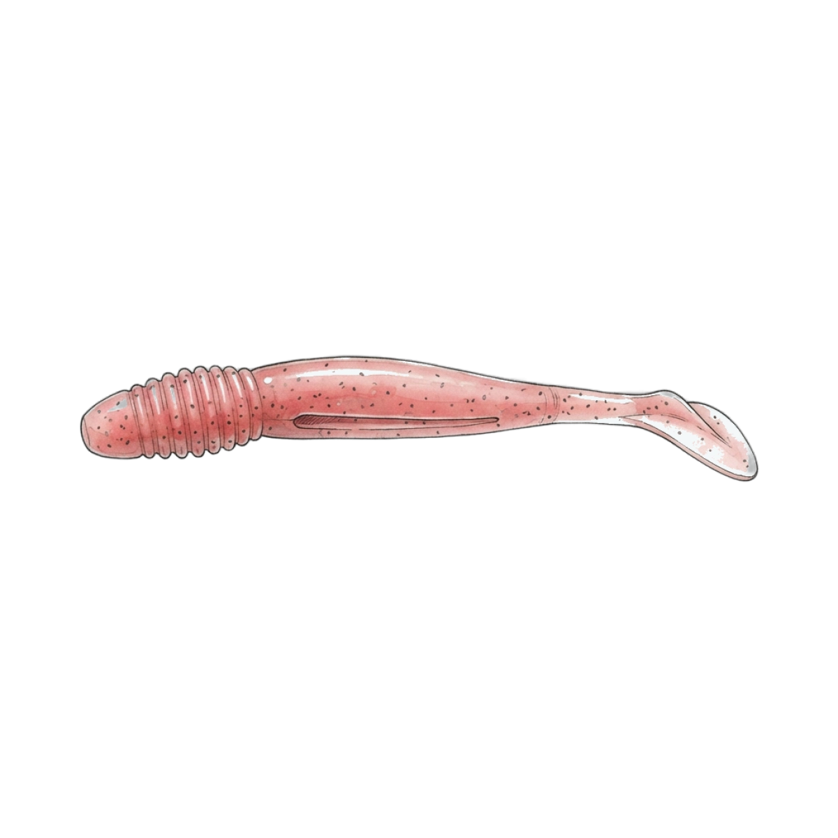 Soft worm fishing lure