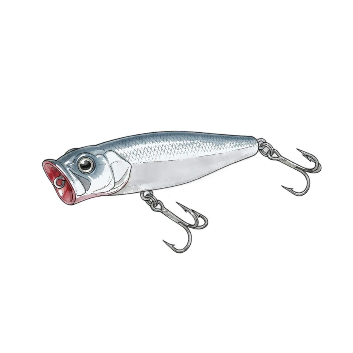 Topwater plug fishing lure