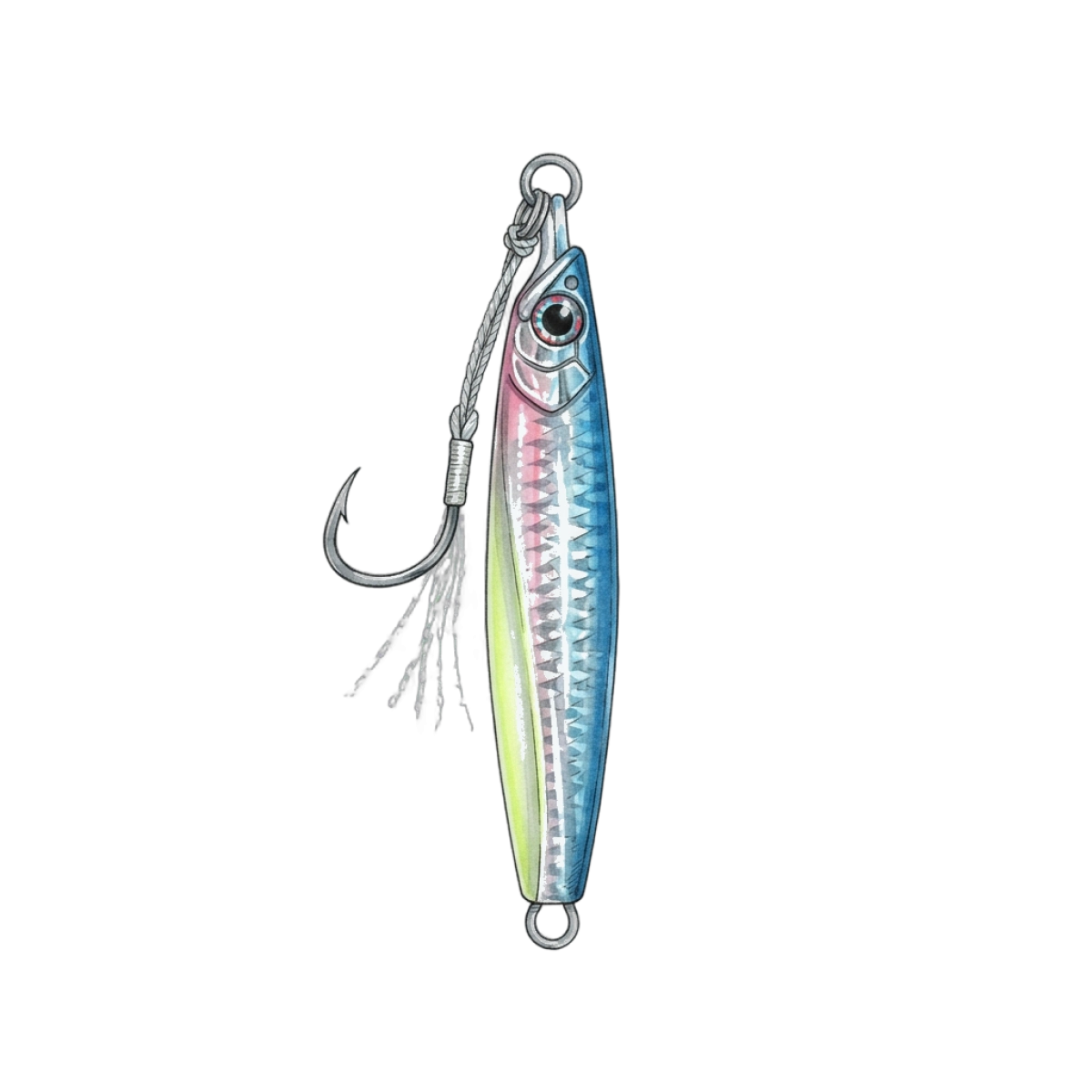 Vertical jig fishing lure