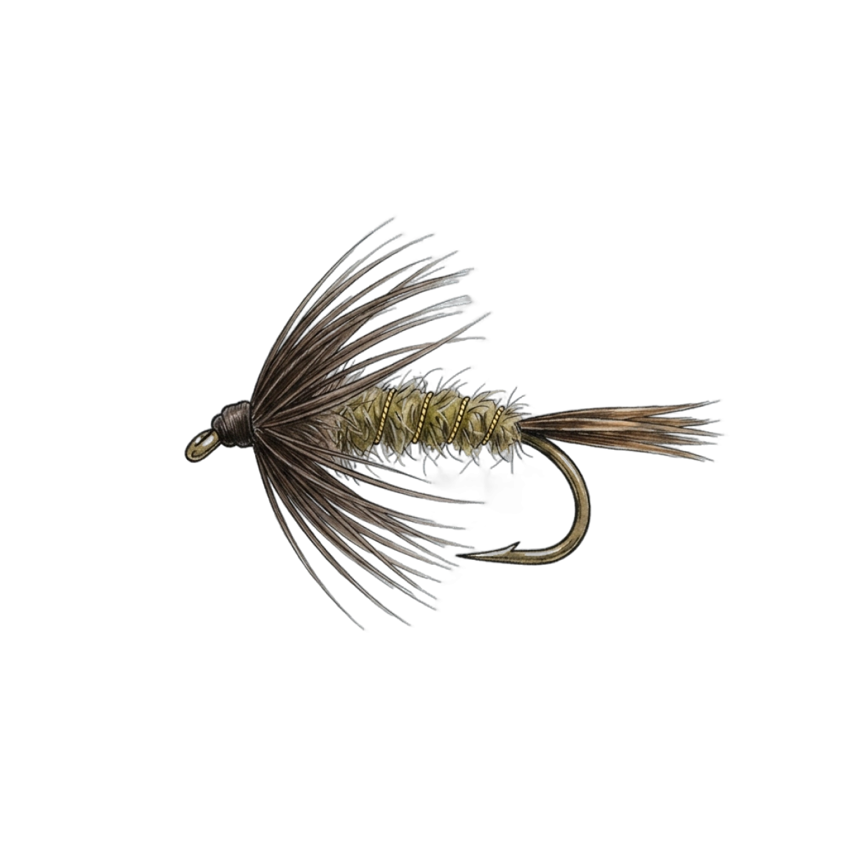 Wet fly fishing lure