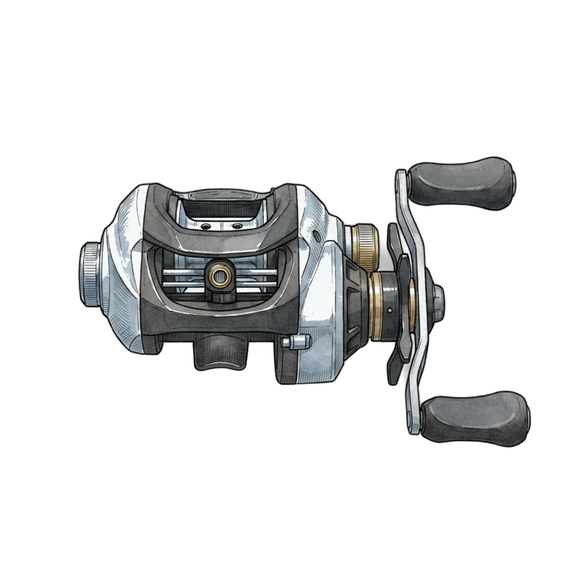 Low profile reel