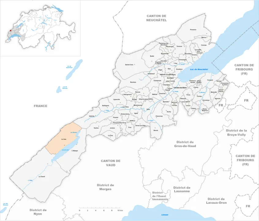 Le Lieu — Tschubby, translation by Christophe95 / Wikimedia Commons / CC BY-SA 3.0
