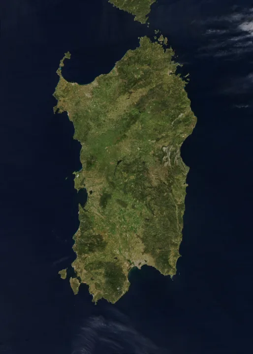 Sardigna/Sardegna — NASA / Wikimedia Commons / Public domain