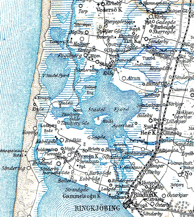 Stadil Fjord — Fotolitograferede i Generalstabens Topografiske Afdeling / Wikimedia Commons / Public domain