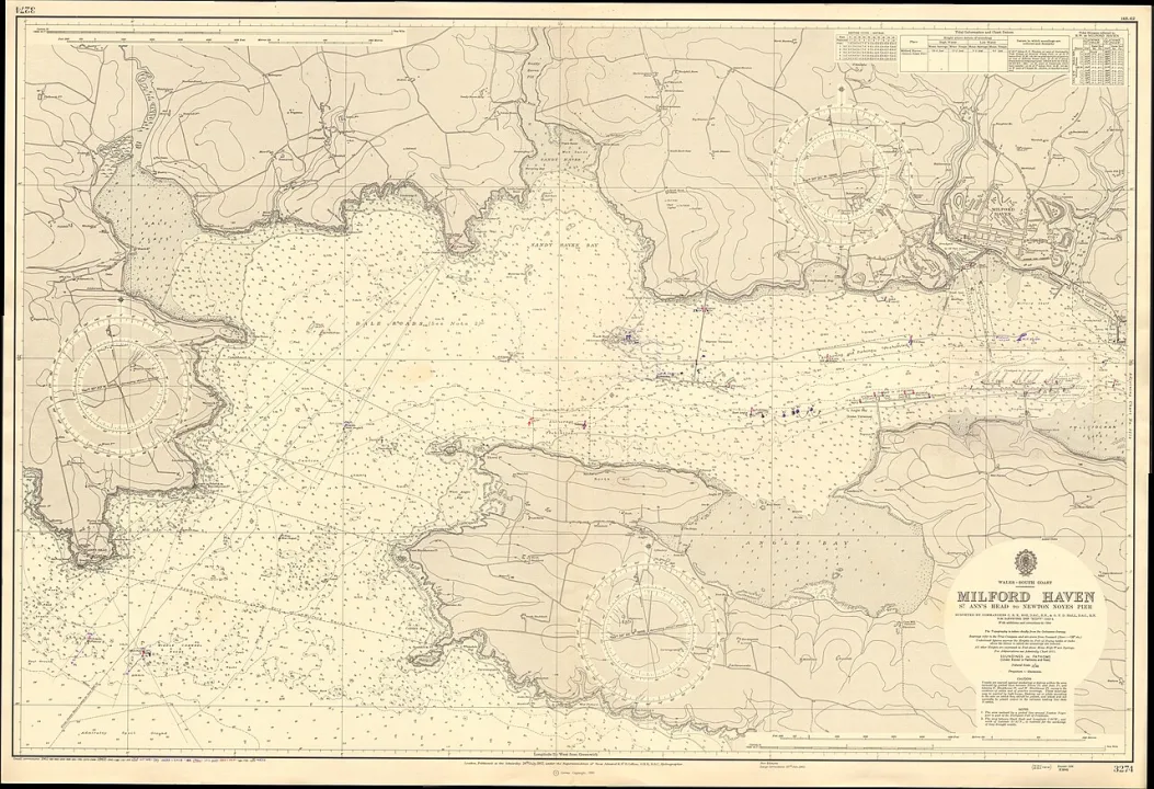 Milford Haven Waterway — United Kingdom Hydrographic Office / Wikimedia Commons / Public domain