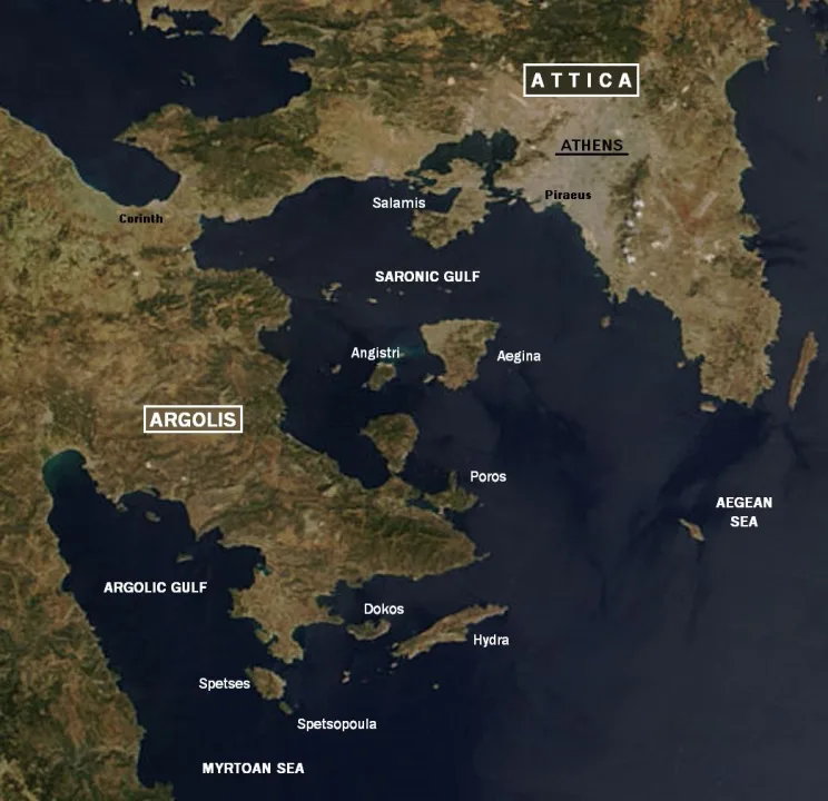 Saronic Gulf — Panagiotis Botsis / Wikimedia Commons / CC BY-SA 3.0